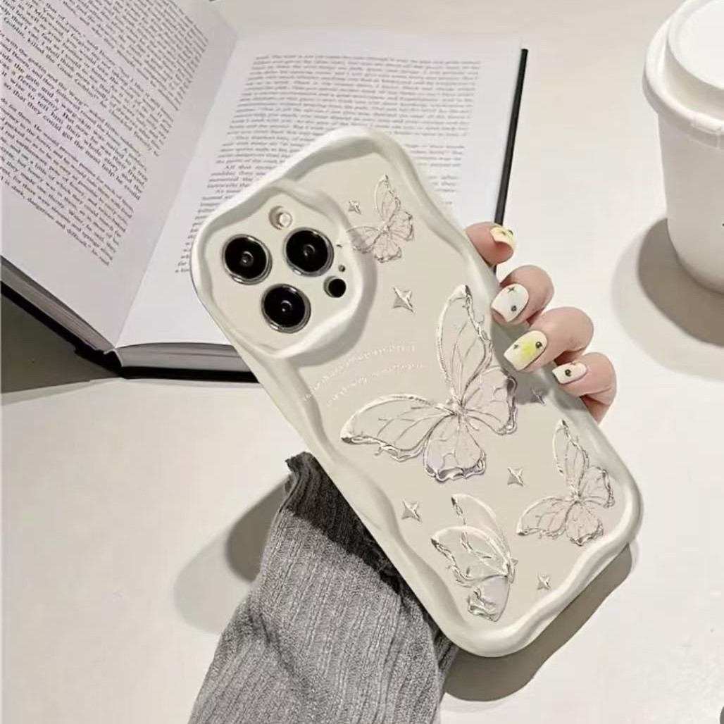 Flash line mariposa para iphone16promax funda para teléfono móvil Apple 15 Europa y América 14pro Japón y Corea 13/12