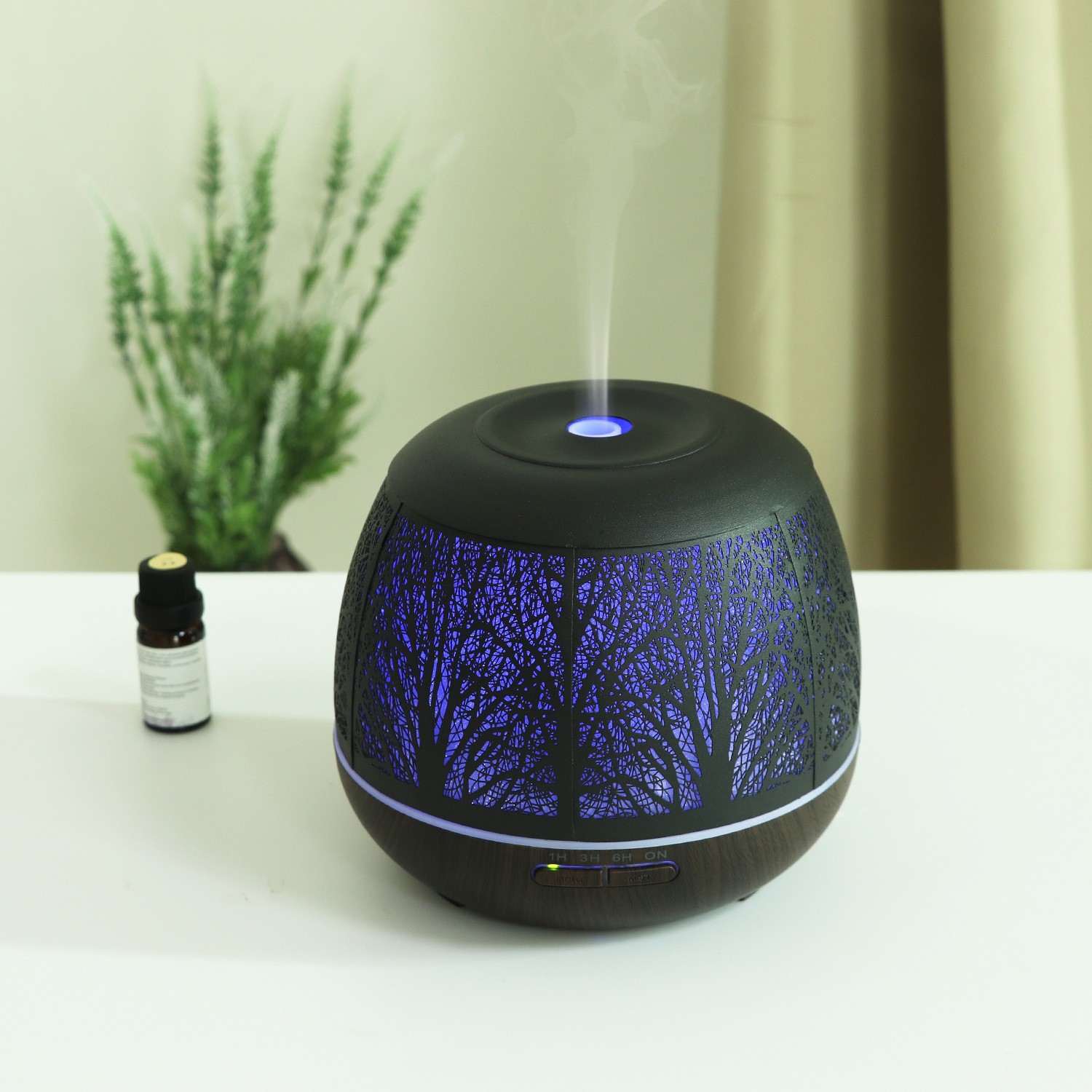 Creative New Iron Art Aromatherapy Humidifier 400ml Ultrasonic Atomization Home Indoor Desktop Humidifier