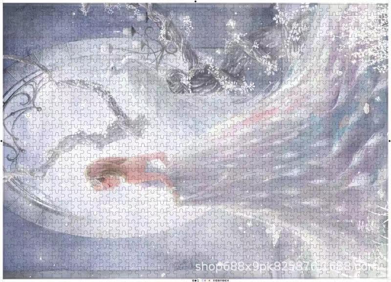 Rompecabezas con pegamento 1000 unidades de papel gran tamaño 70*50cm adultos descompresión juguetes educativos para niños al por mayor