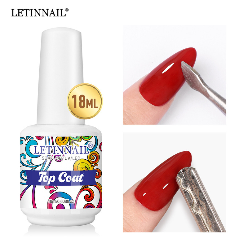 Nail Polish Gel No-Wipe Top Coat Removable Base Coat Nail Salon Home Use Basic Gel Nail Polish Soak-Off Led