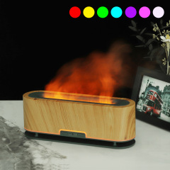 New Flame Humidifier, Unbranded Simulated Flame Bedroom Home Office 7-Color Atmosphere Lamp Aroma Machine for Foreign Trade