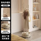 Round Cactus Hanger Large Capacity Storage Rack with Basket Fashionable Household Clothes Hanger Small Volume Movable Hanger