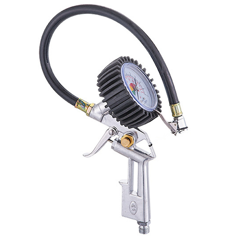 厂家直供 出口 气动工具 镂空手柄 易读式压力表胎压枪