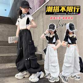 男女童裤夏款薄款2026新款中大儿童夏季运动工装防蚊裤男女孩夏装