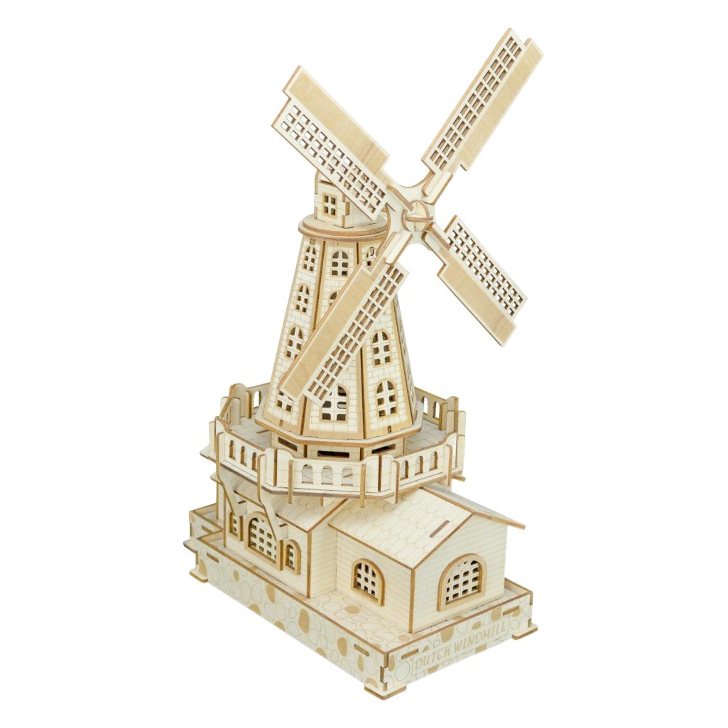 Directo de fábrica transfronterizo de madera dedicado rompecabezas tridimensional rompecabezas de juguete 3D modelo de montaje tridimensional