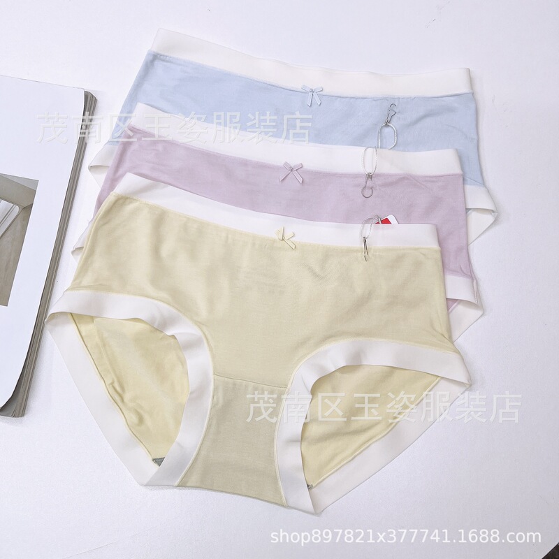 Color t 15863 Mid-Waist Simple Girl Soft 60-Count Modal Skin-Friendly and Comfortable Graphene Women's Underwear Shorts