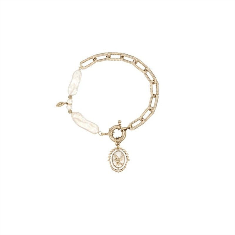 RORY Designer Laurel Ritual Series Fashion Elegant All-match Freshwater Pearl Bracelet