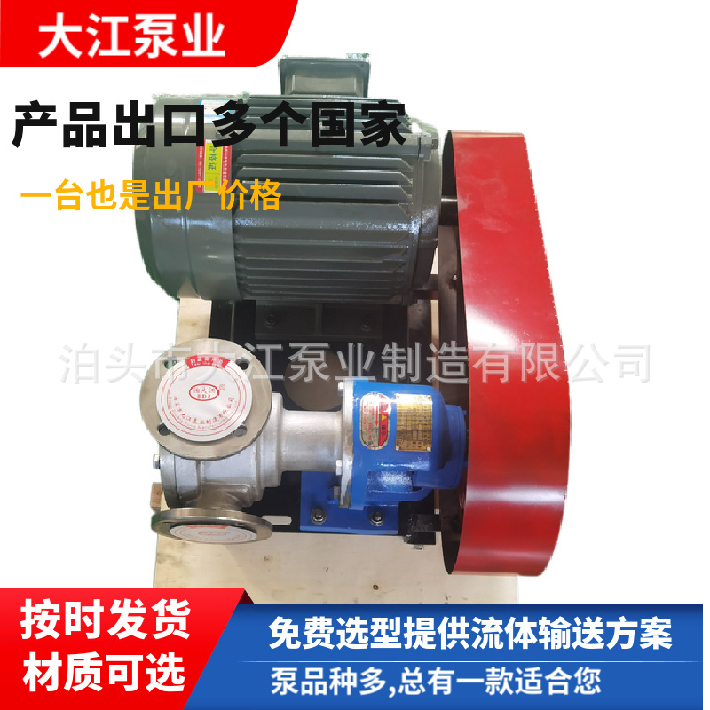 厂家直销NYP-7.0高粘度转子泵 不锈钢转子泵 树脂泵  大江泵业