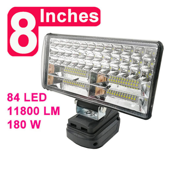 8 inch LED work light car light USB charging treasure belt far and near light control for Makita Makita18V lithium battery