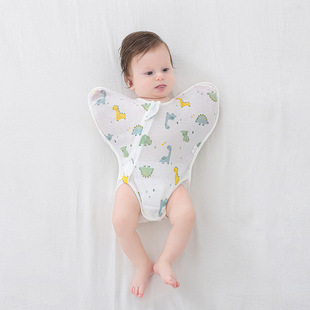 Baby Cotton Anti-Jump Swaddle Breathable Baby Blanket Newborn Surrender Swaddle Sleeping Bag Little Moon Cross-Border
