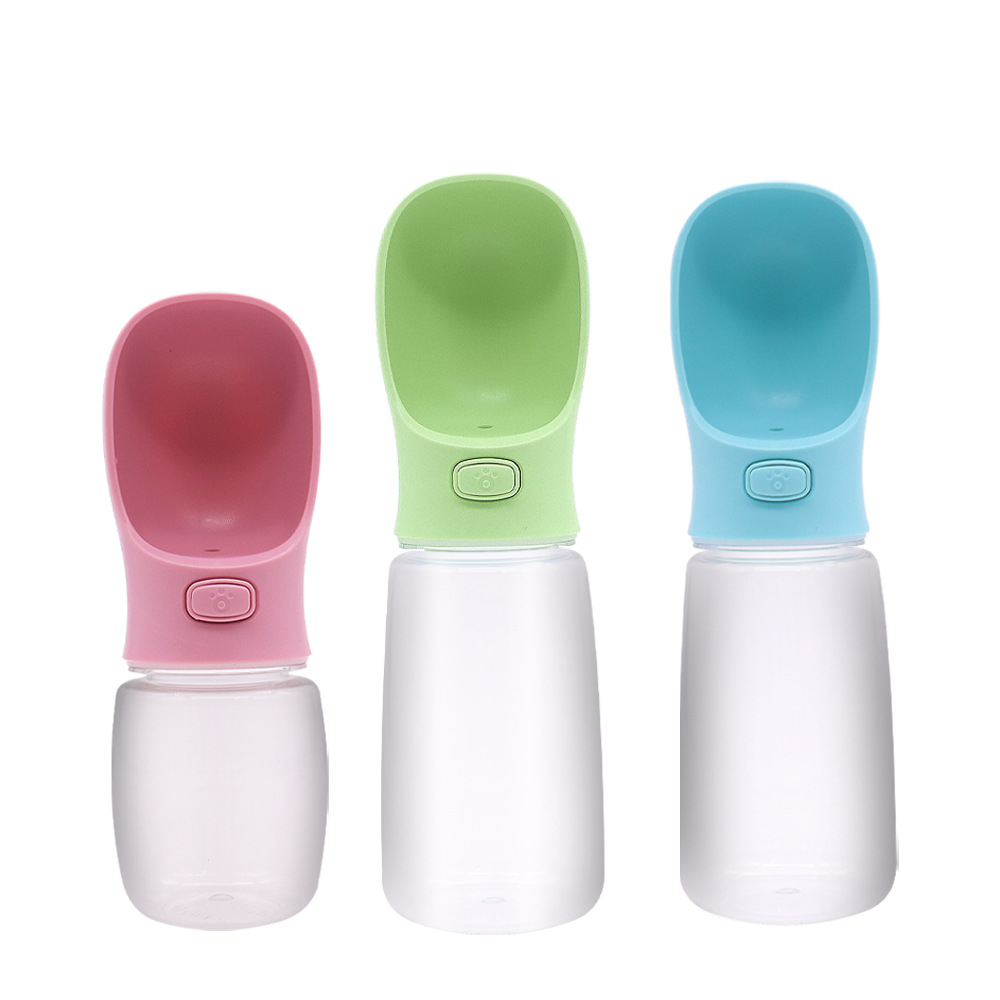 Taza de agua para perros, taza de paseo para mascotas al aire libre, agua para perros, boca no mojada, botella de agua para perros, taza de agua para perros de viaje portátil