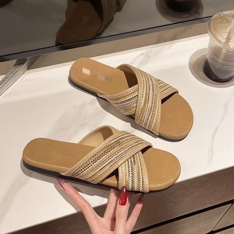 Zapatillas suaves para mujeres 2026 verano nuevo estilo casual con una falda de playa con una palabra zapatillas frescas Birken image 3