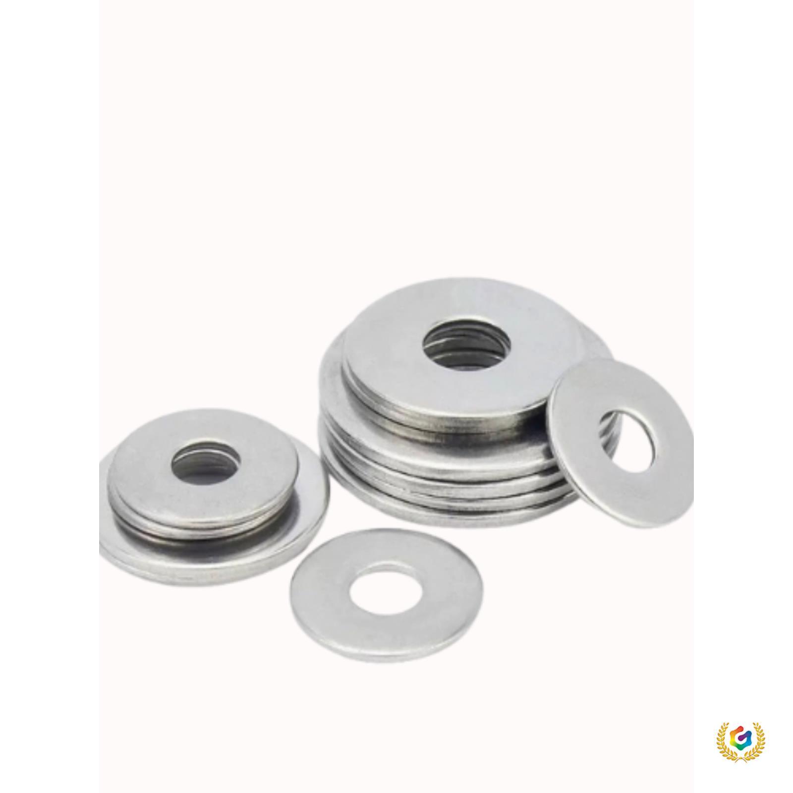 ∴304不锈钢加大平垫片垫圈加厚窄边金属螺丝介子M3M4M5M6M8M