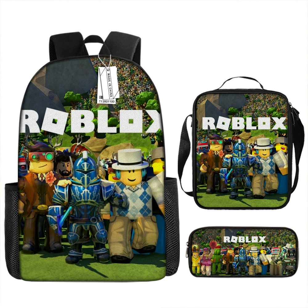 Граница новый продукт Roblox виртуальный мир мультфильм начальная школа ученик Roblox лёгкий вместительный рюкзак