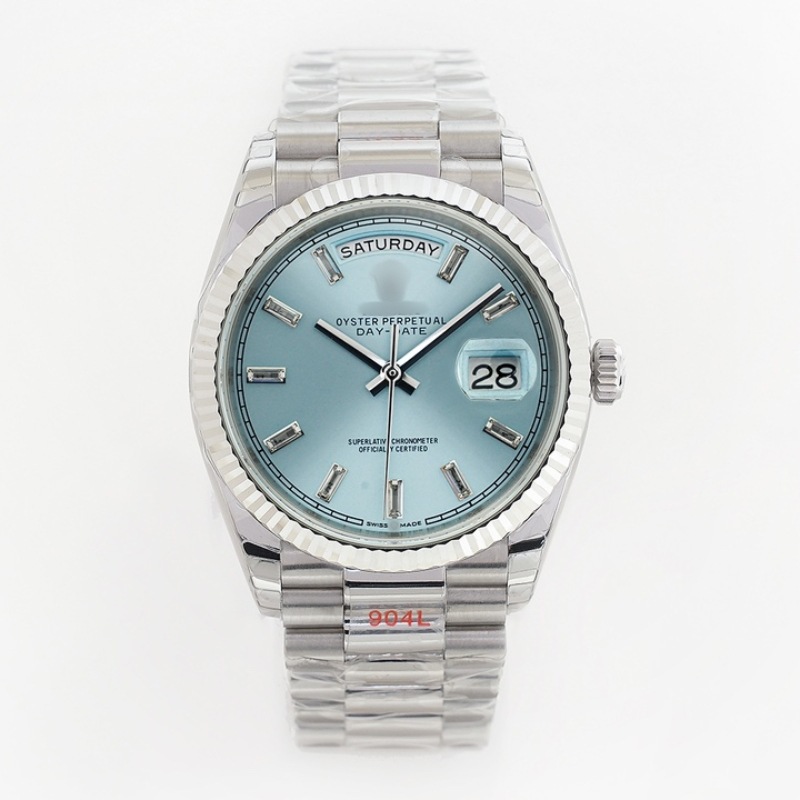 EW Sunday Logo Automatic Mechanical Men's Watch GS Counterweight Edition 3255 Machine C Factory Olive Green Log Watch