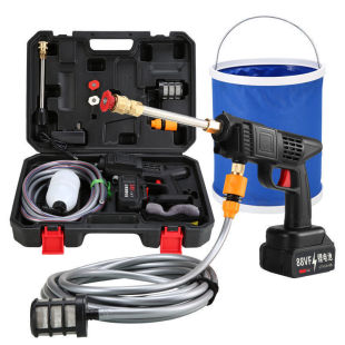 Lithium-Ion Car Wash Water Gun Factory Batch Delivery Cross-Border New Product High-Pressure Washer Household Convenient Car Wash Artifact Stall