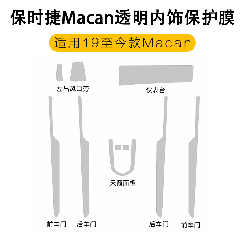 Cayenne – Car interior film New Macan Cayenne - 19-21-macan-full-set-second-generation