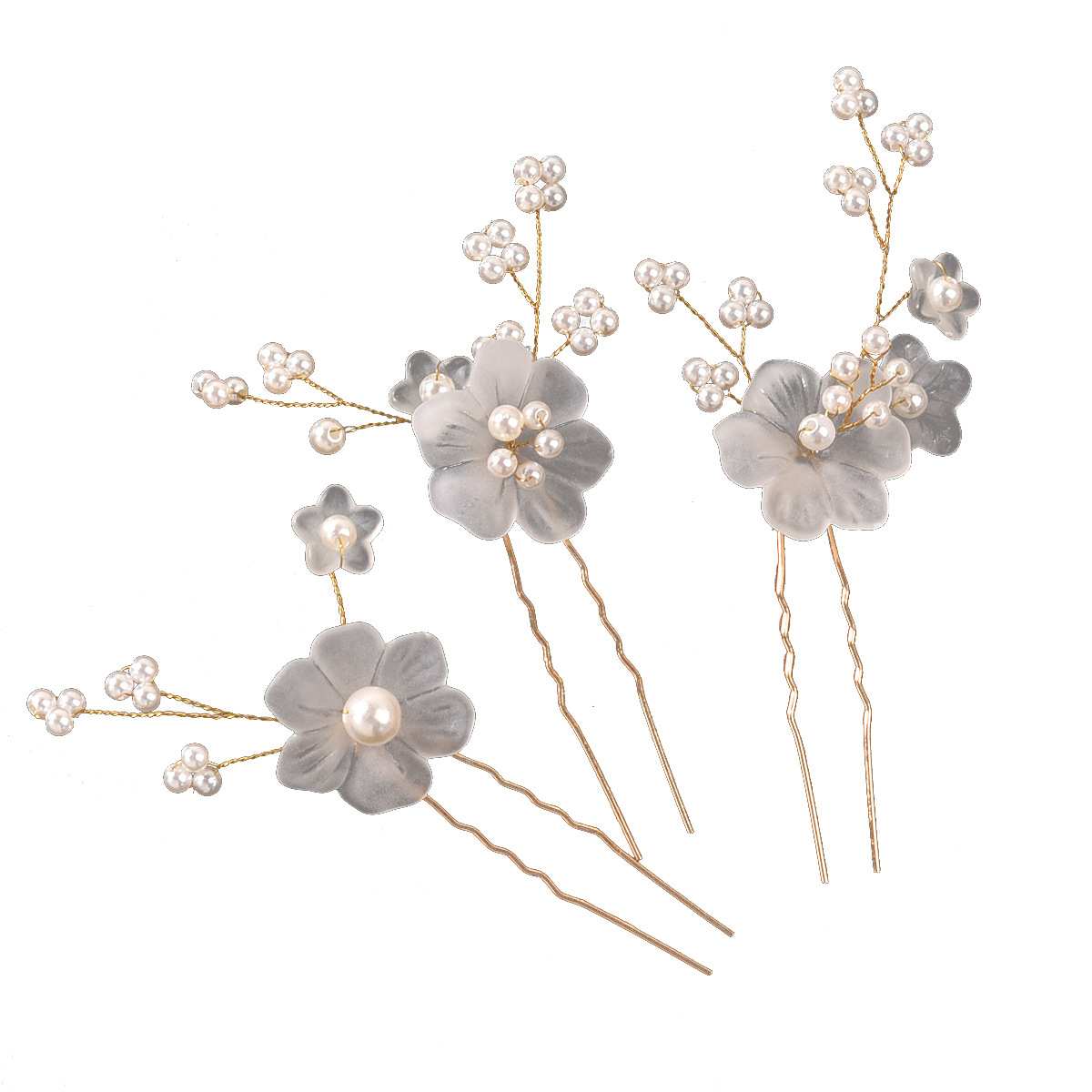 Metal Material Women's Sweet Flower Metal Hairpin