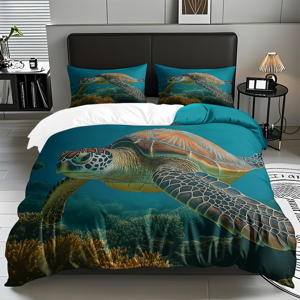 Ventas transfronterizas calientes de una variedad de patrones de reliquias marinas impresión digital colcha