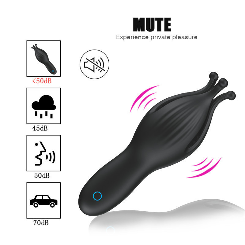 Male Penis Trainer Airplane Cup, 10-Frequency Vibration, Silicone Octopus Petal Exerciser, Button Control — detail image 1