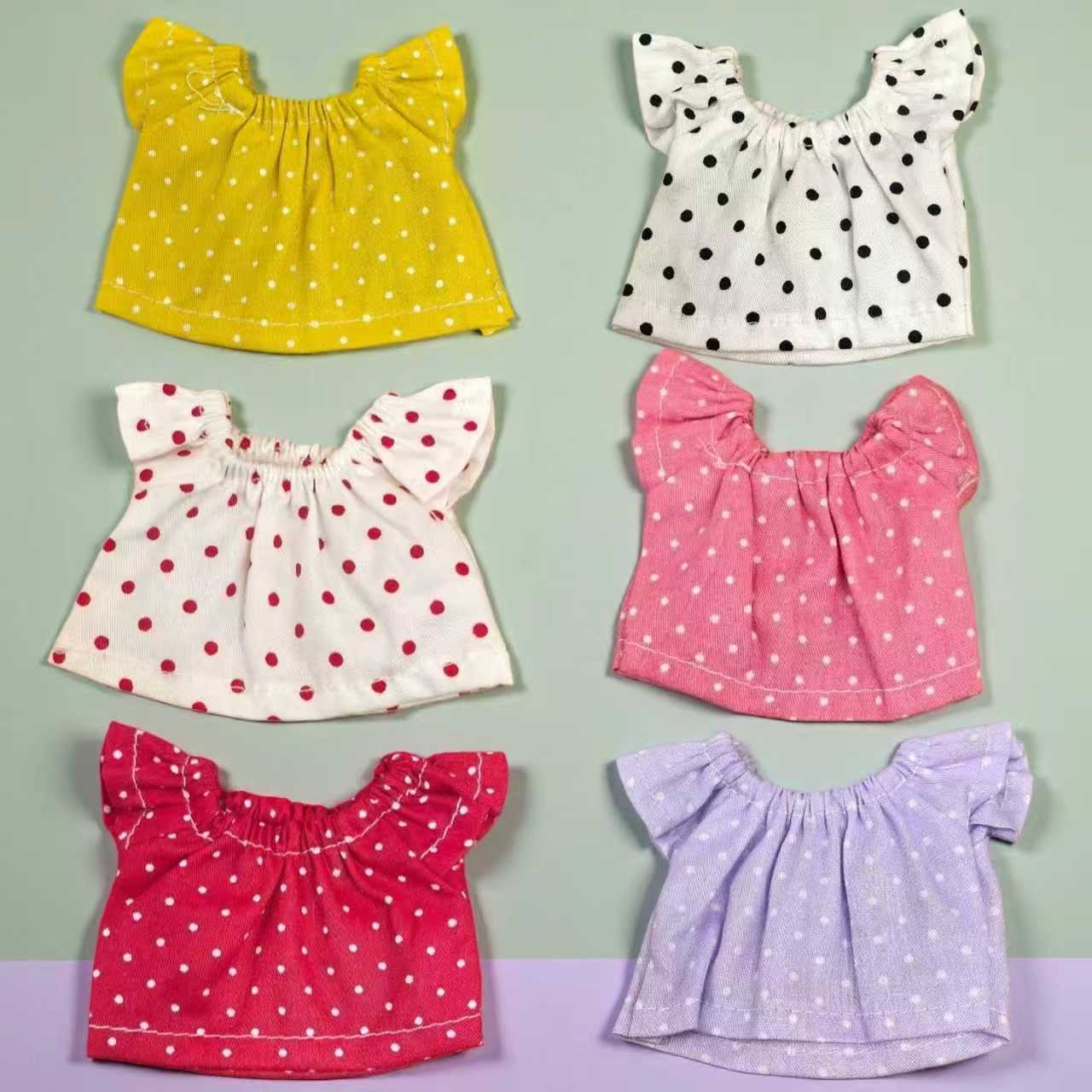 [Only Baby Clothes] First, Second and Third Generation Labubu Baby Clothes Set, Fashionable Short-Sleeved Cute Polka Dot Summer Dress Wholesale