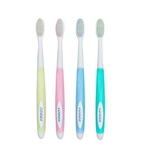 COBQB 4 pieces of 5 pieces soft bristle toothbrush family set soft bristle adult toothbrush soft bristle manufacturer wholesale and delivery