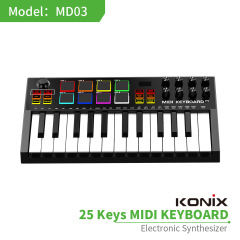 科匯興MD03知能携帯編曲打つパッド25キーのミディのキーボードの専門の電気音の迷迪のコントローラー