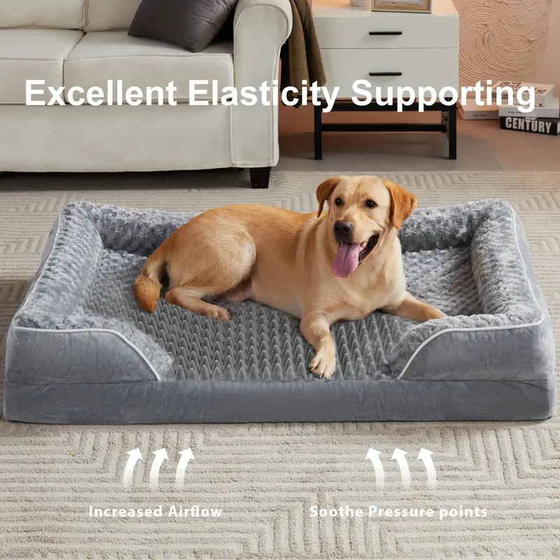 Waterproof Pet Sofa For Large Dogs Washable Detachable Fabric Bed_voghion.com