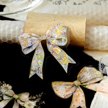 糖诗冰晶PET贴纸包 蝴蝶结图鉴 复古创意素材手帐礼盒diy装饰拼贴