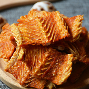 魚骨酥嘎嘣脆香酥魚排即食烤魚骨深海酥脆魚骨粒休閑海味零食小吃