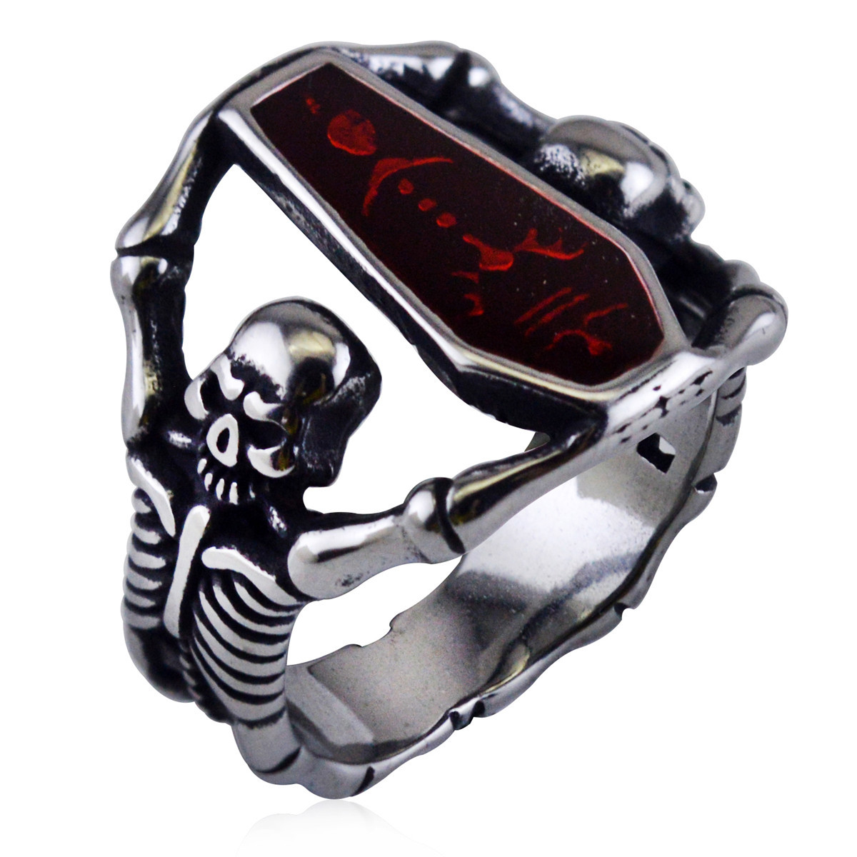 retro ring stainless steel hip-hop style