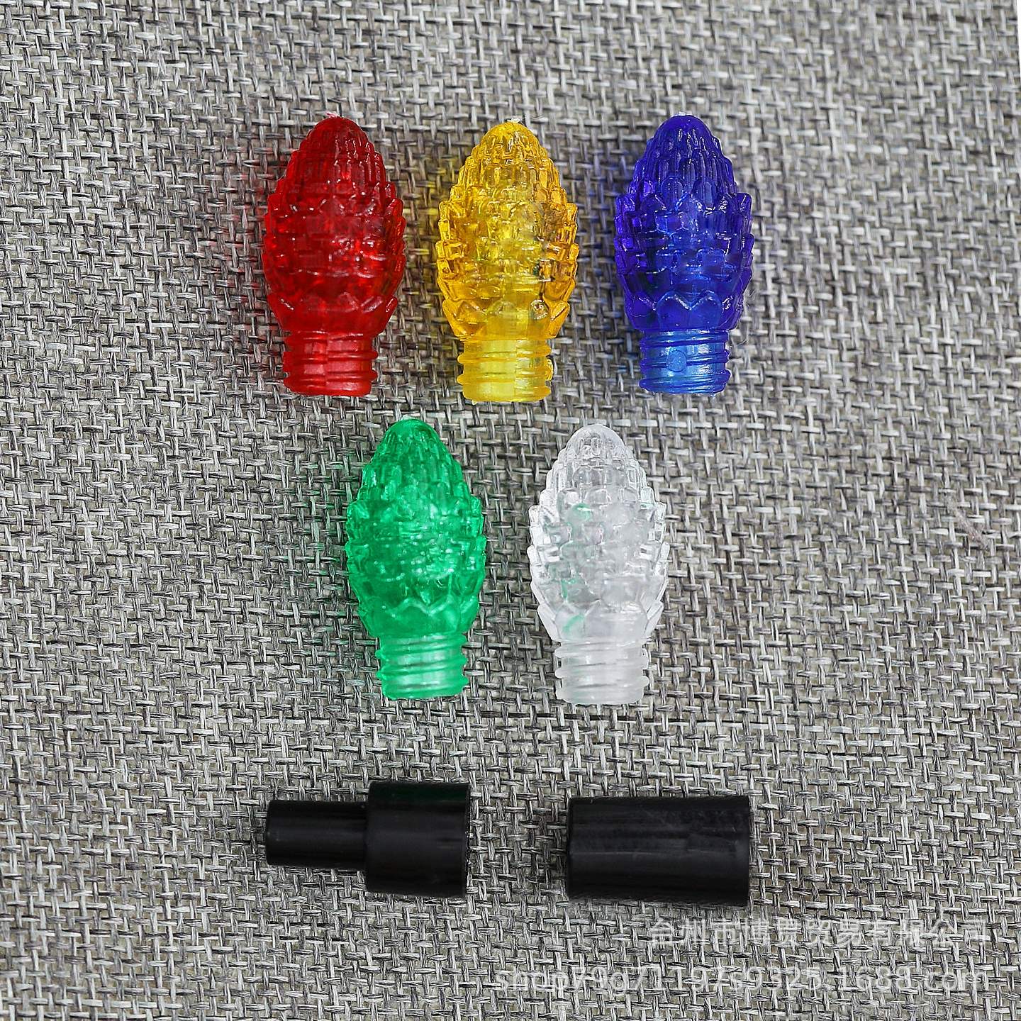 Декоративные гирлянды-подсвечники с двойным набором, подключаемые, для двора и помещений, в форме шишек, праздничные, светодиодные, разноцветные, рождественские