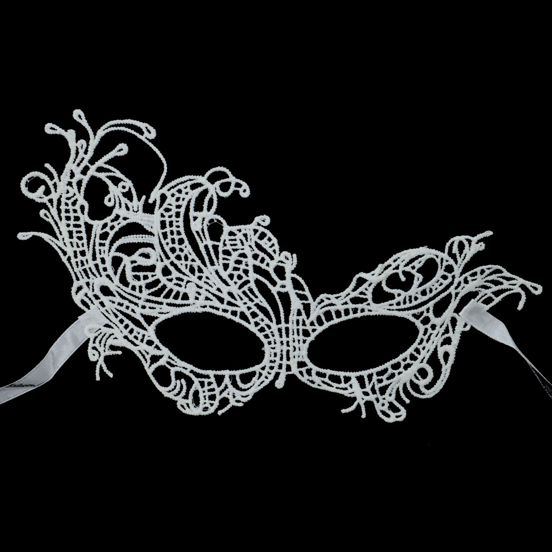 Carnaval máscara de encaje de venta transfronteriza máscara de maquillaje de fiesta de baile máscara de encaje amorfa máscara TK