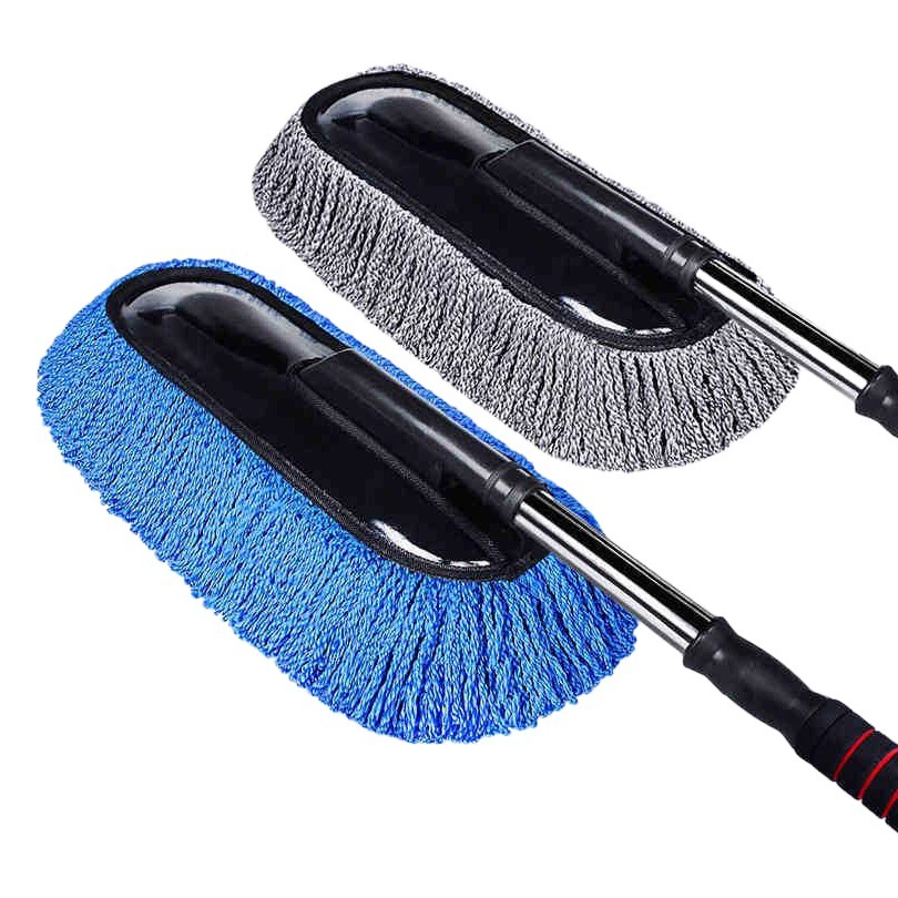 Car Duster принадлежности для чистки автомобиля пыль Duster щетка для автомойки восковая Швабра восковая щетка Автомобильная Швабра плоская серая ленточная упаковка