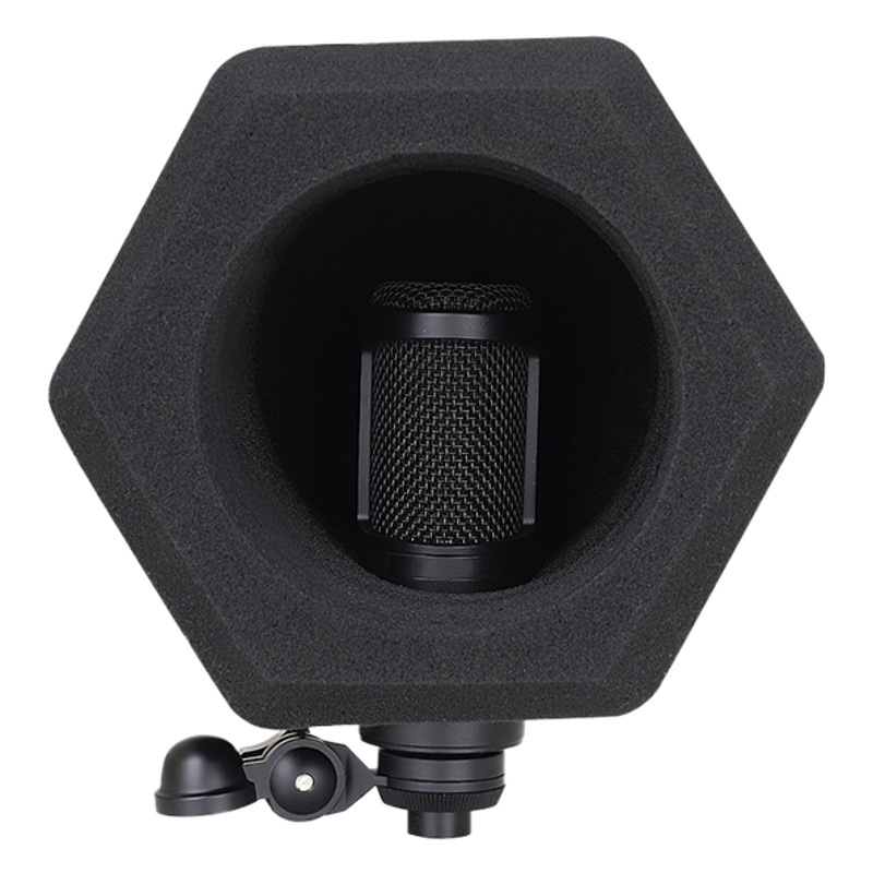 Studio esponja aislamiento sonido cubierta viento silenciador de algodón accesorios micrófono Leavitt cancelación ruido Micrófono