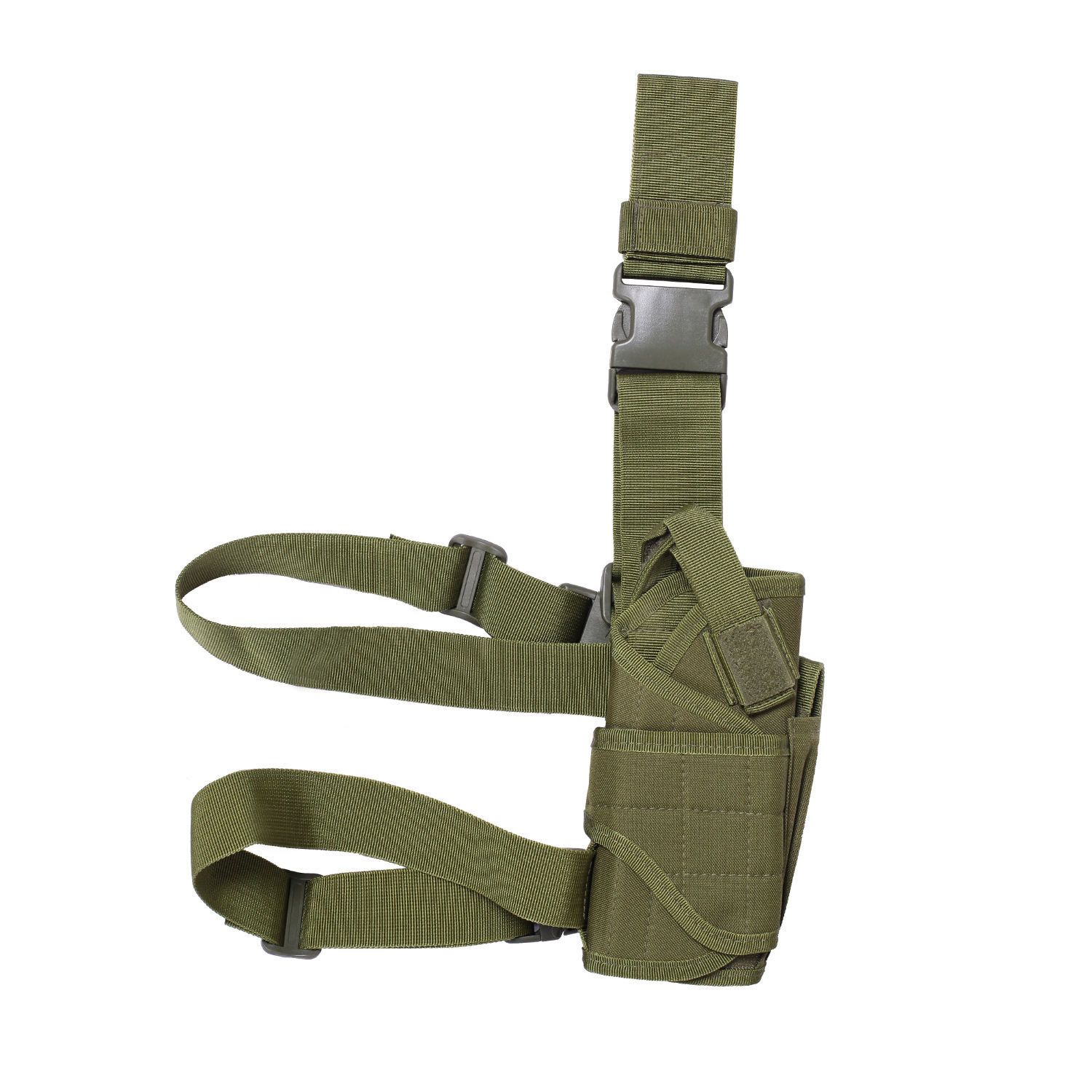 Funda táctica para pierna, funda táctica de camuflaje militar de extracción rápida para pierna, funda para muslo tipo tornado, ligera y portátil