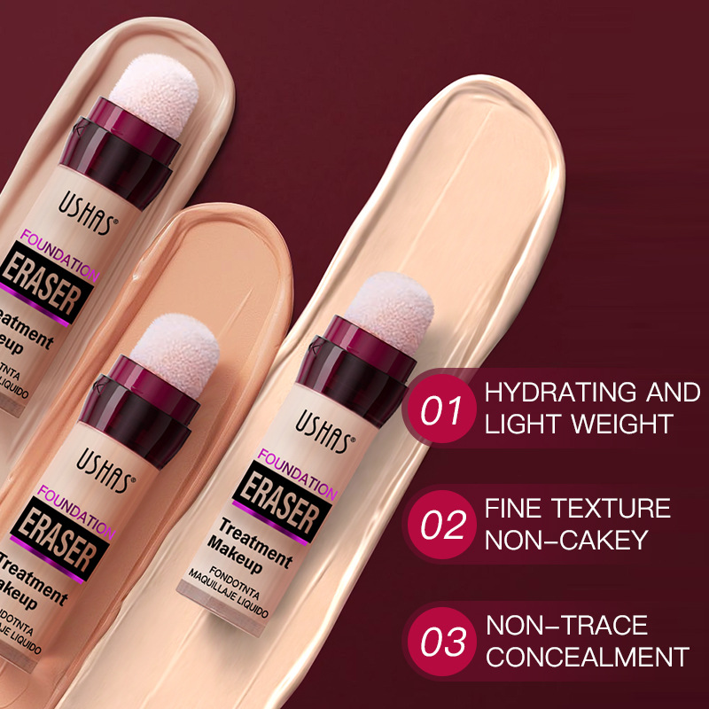 USHAS Europa y los Estados Unidos en stock de esponge de cabeza de esclarecedor, esclarecedor transparente, maquillaje suave y humectante UC009B