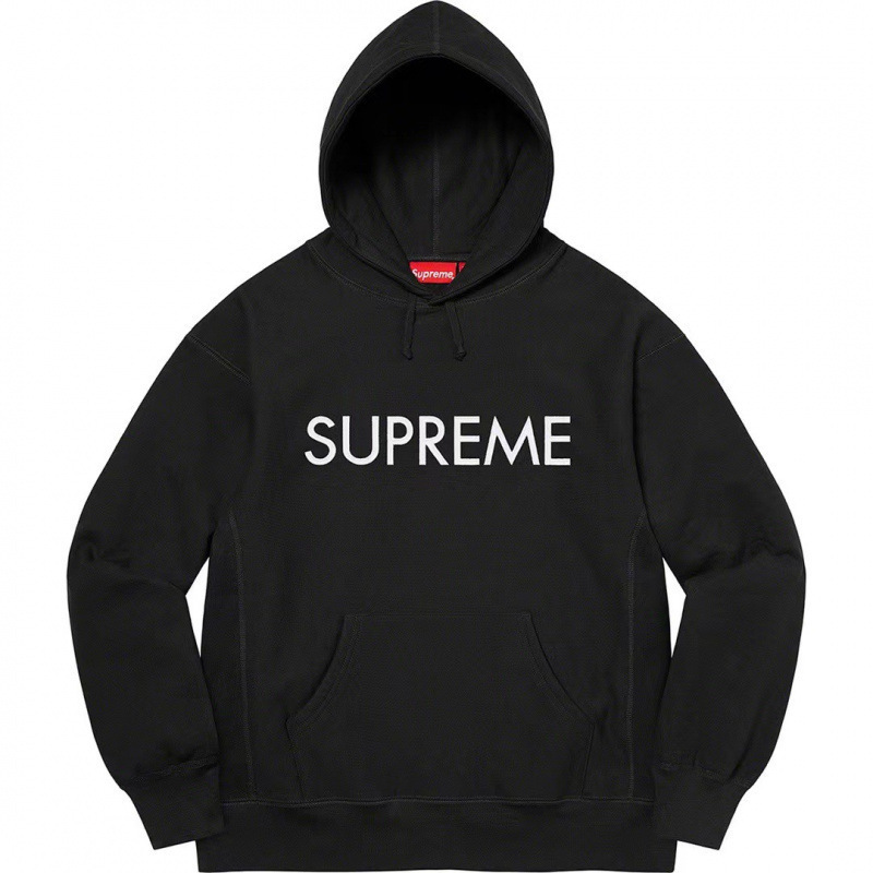 E549Supreme 22FW Capital Hooded Sweatshirt 黑色