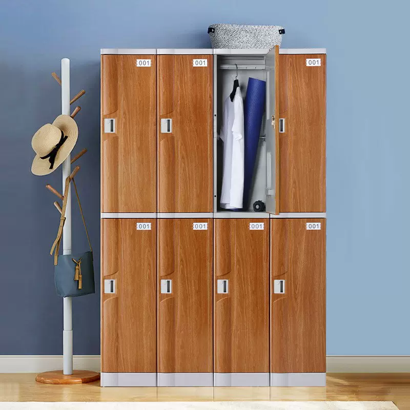 企业办公智能存储柜塑料加厚收纳储物柜员工宿舍abs更衣柜批发