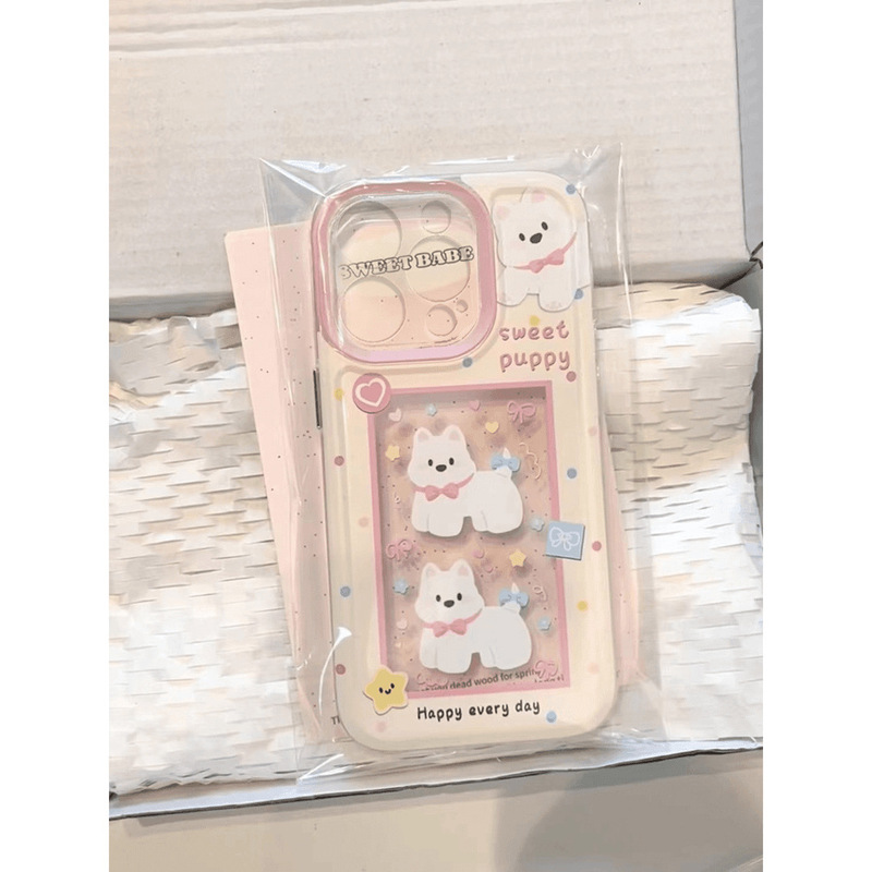 West Highland Terrier Gacha Dog Case for Apple 16Promax Iphone1514 Cute 13 Creative Adorable Pet West Highland Terrier Gacha Dog Case for Apple 16Promax Iphone1514 Cute 13 Creative Adorable Pet