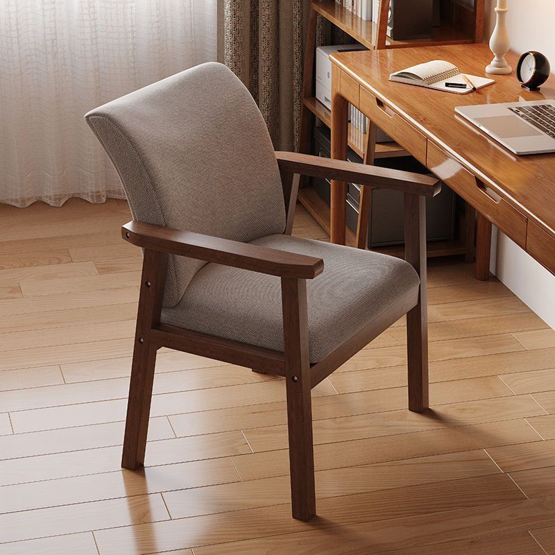 Solid Wood Chair, Backrest Chair, Study Stool, Armrest, Desk Chair, Tea Chair, Living Room Dining Chair, Long Sitting Office Study Chair