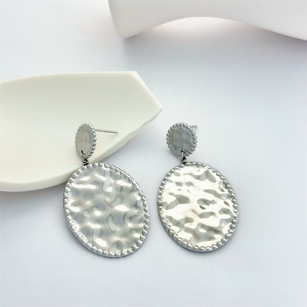 1 Pair Geometric Classic Style 304 Stainless Steel Drop Earrings display picture 5