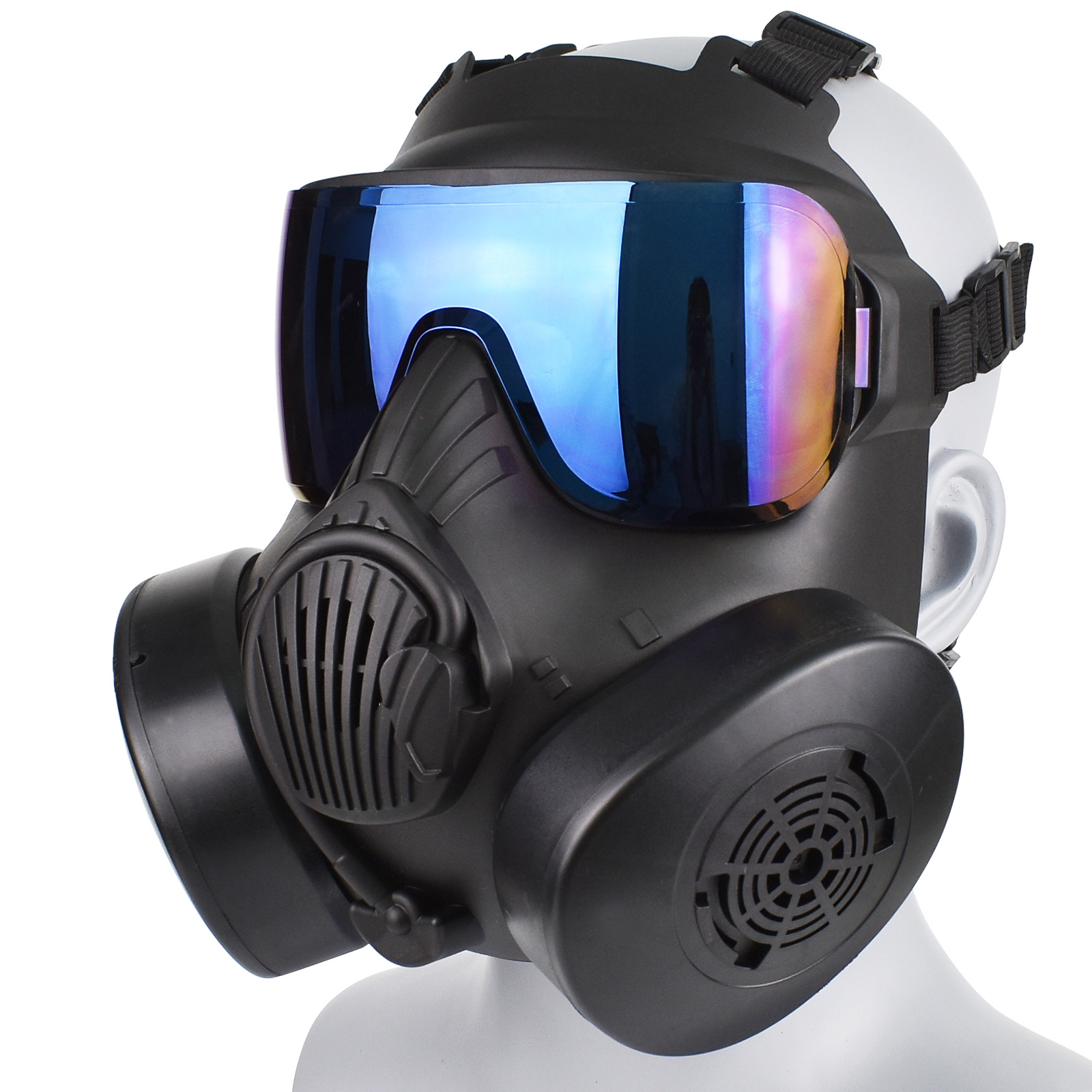 Máscara de gas táctico Navy SEAL M50 real CS equipo ventilador militar montar al aire libre colpaly máscara