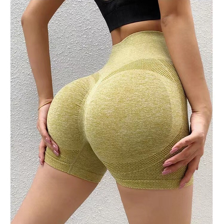 Cross-Border Short Yoga Pants with Tummy Control, Peach Lift, High-Waisted, Slim-Fit, Seamless Sports Leggings Cross-Border Short Yoga Pants with Tummy Control, Peach Lift, High-Waisted, Slim-Fit, Seamless Sports Leggings