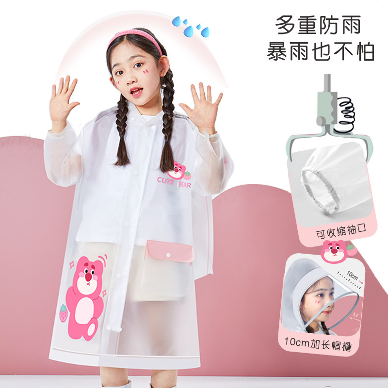男の子と女の子のための子供用レインコート、女の子用の特別なロング全身防雨レインコート、中型および大型の子供用透明防水レインポンチョ|undefined