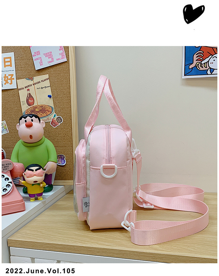 Cute and versatile pain bag, new large-capacity student commuting crossbody bag, Korean version hand-held transparent single-shoulder bag for women wholesale undefined