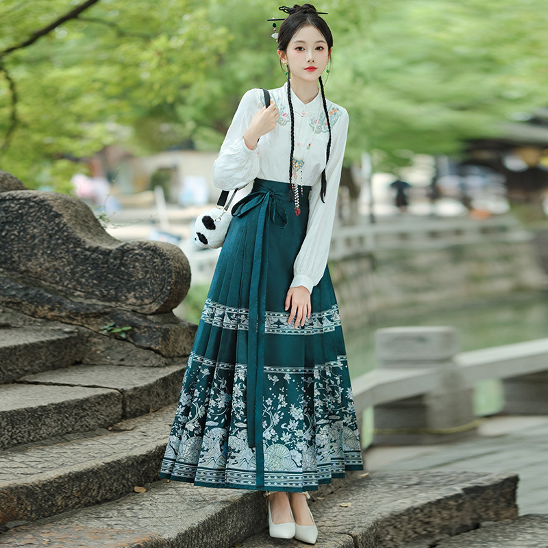 Hanfu, retro set, shirt