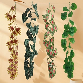 仿真藤条空调管子装饰遮挡绿植藤蔓塑料花藤遮丑下水管道假花绿叶