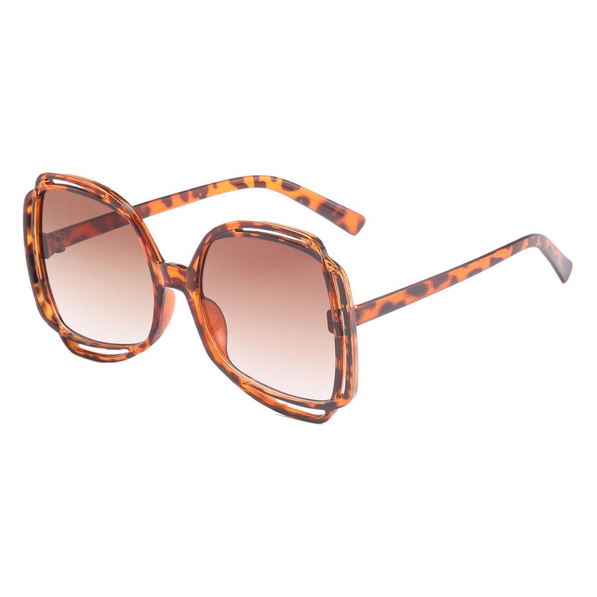 2022 nueva moda europea y americana gafas de sol de Marco grande personalizada Street shot gafas de sol huecas gafas de moda transfronterizas 97105