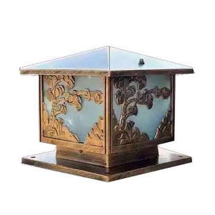 Column lamp outdoor wall household waterproof outdoor Chinese garden villa garden lamp gate column lamp